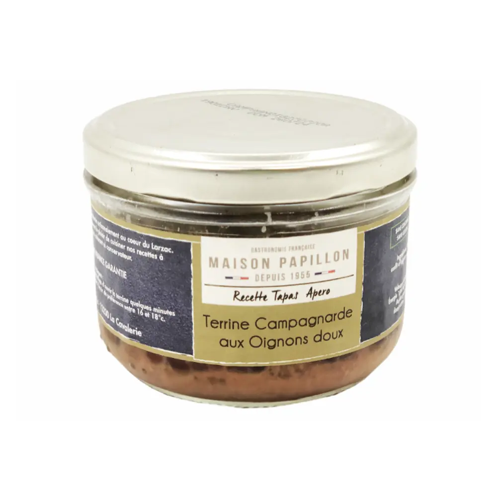 Pate Gan Heo, Terrine Campagnarde aux Oignons Doux (160g) - MAISON PAPILLON